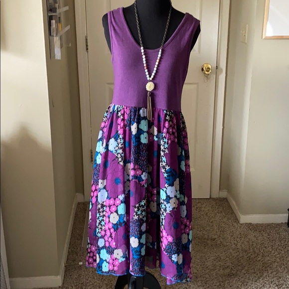 Matilda Jane Sugar Plum Park Day dress M - Picture 1 of 5